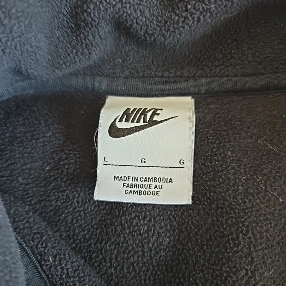NIKE Women's Sportswear‎ Stardust Fleece Full-zip Jacket Black Gold Atleisure L